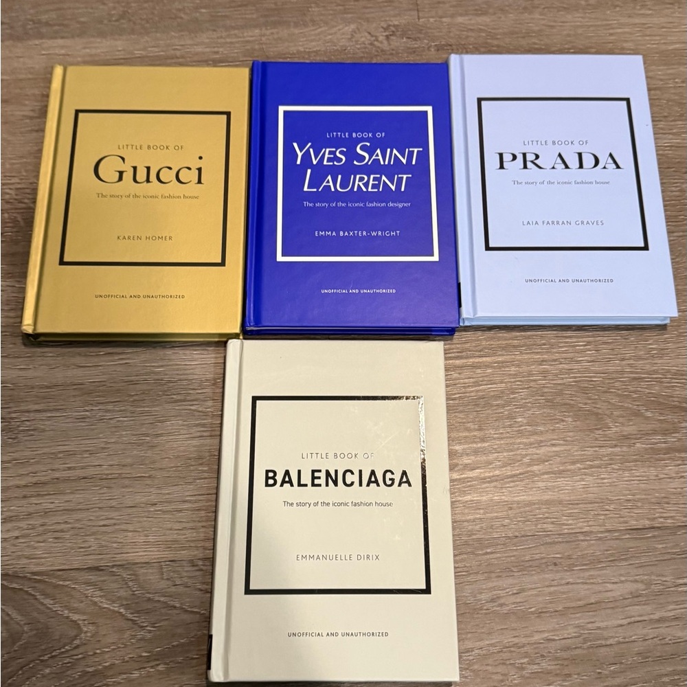 Set of Fashion Books - Gucci, Yves Saint Laurent, Prada, Balenciaga
